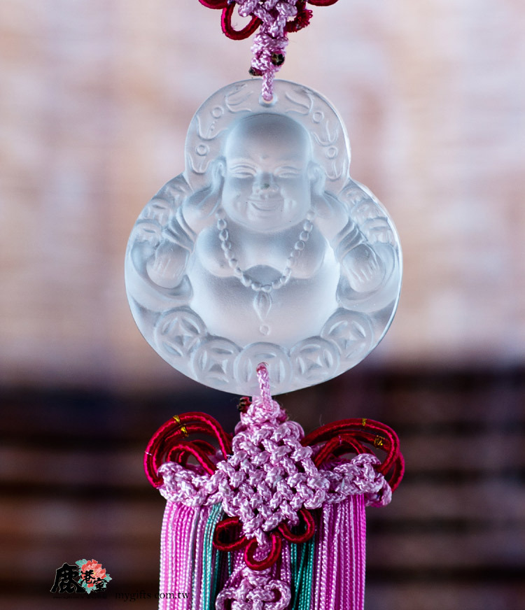 琉璃吊飾｜發財彌勒佛 招財開運 吉祥隨身護身飾品
