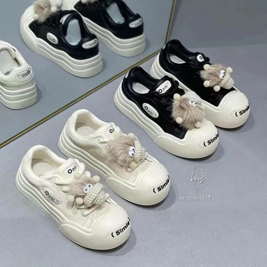 聖誕節版牛皮休閒鞋