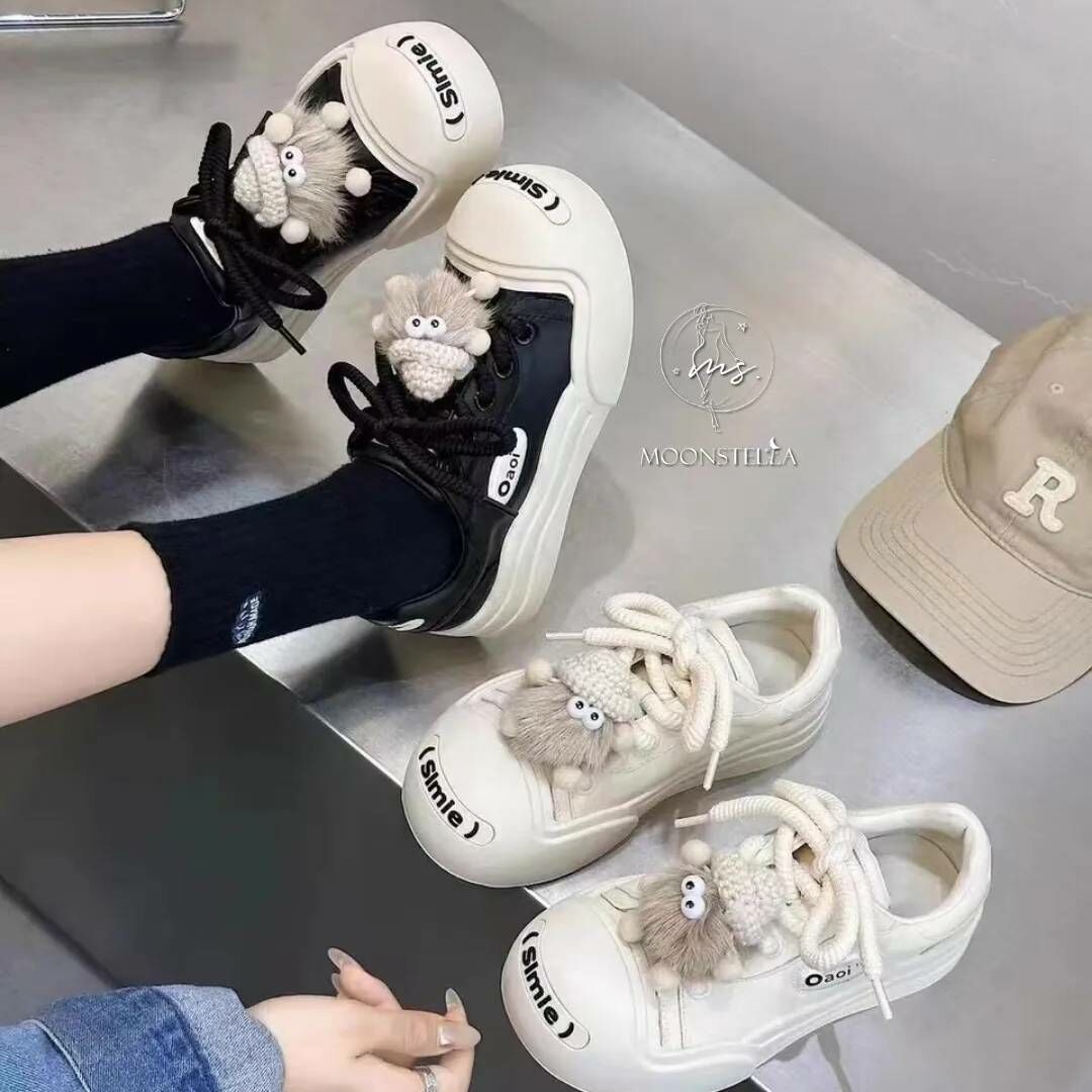 聖誕節版牛皮休閒鞋