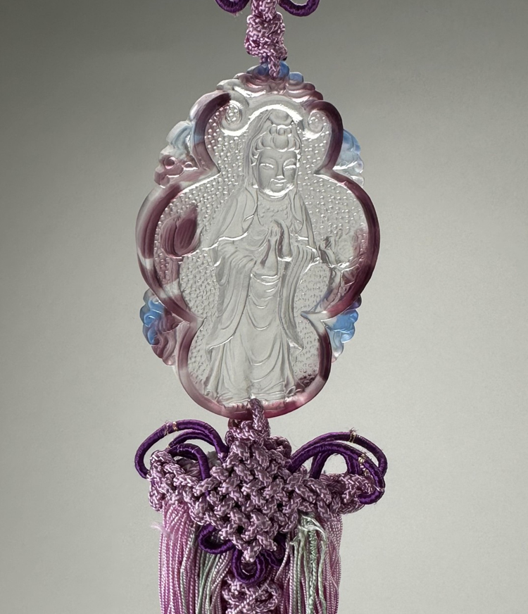 鹿港窯禮品館│琉璃吊飾 寶瓶觀音