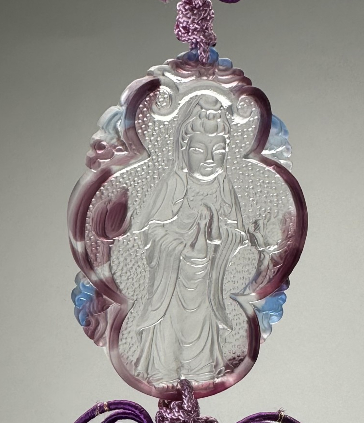 鹿港窯禮品館│琉璃吊飾 寶瓶觀音