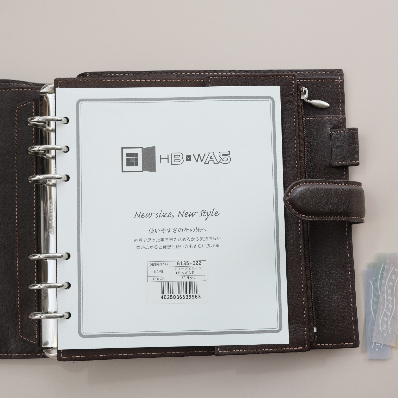 HBWA5 本體 DEEP 多功能收納 牛皮 咖啡色｜ASHFORD 日本