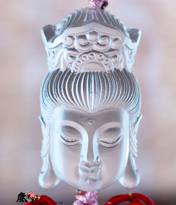 鹿港窯禮品館│琉璃吊飾【觀音佛頭】