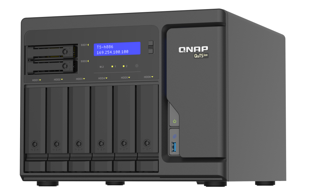 QNAP QuTS hero NAS TS-h886 8 Bay NAS 網絡儲存裝置