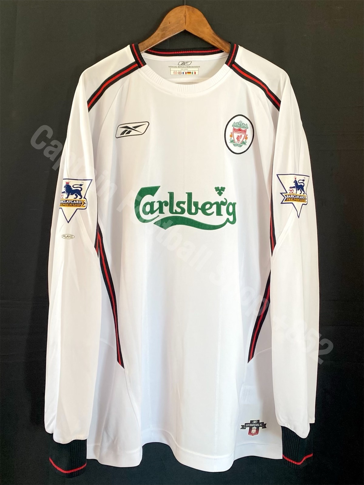 Liverpool 2003-2004 Reebok L/S Away Shirt #7 KEWELL