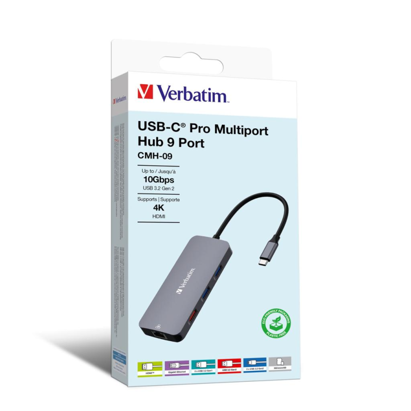 Verbatim 9in1 USB 3.2 Gen 2 Type C Hub (32152)