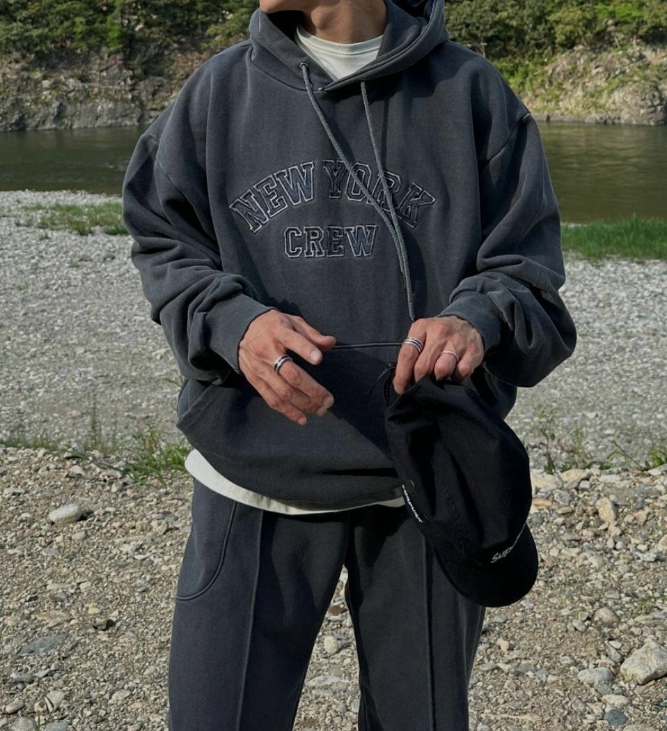 淨色英文字連帽衛衣 T5251