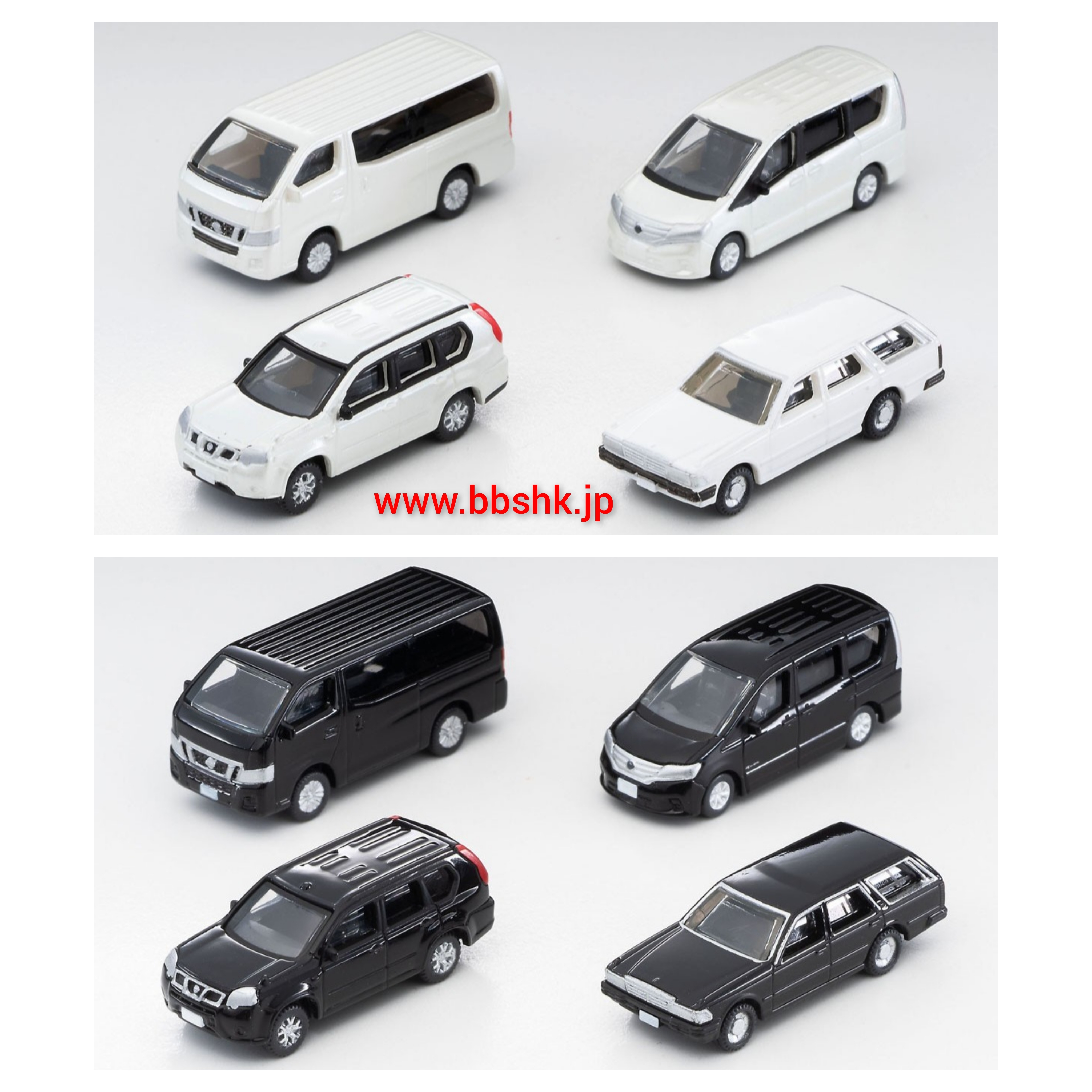 鉄道模型 TOMYTEC THE CAR COLLECTION Vol.6 1/150 TOMYTEC 1/150 CAR COLLECTION (白/ 黑)