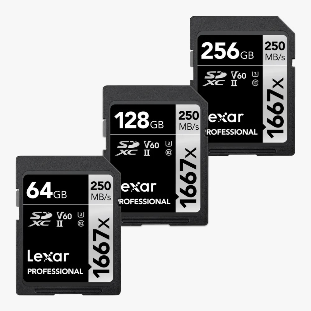 LEXAR PROFESSIONAL 1667X  SDXC™ SDXC UHS-II CARD SILVER SERIES
