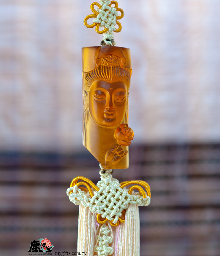 琉璃持蓮觀音吊飾｜平安守護 吉祥開運 藝術收藏精品