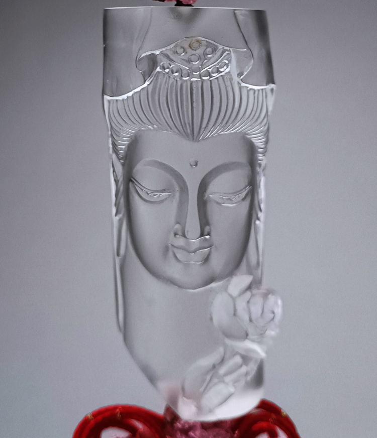 鹿港窯禮品館│琉璃吊飾 持蓮觀音