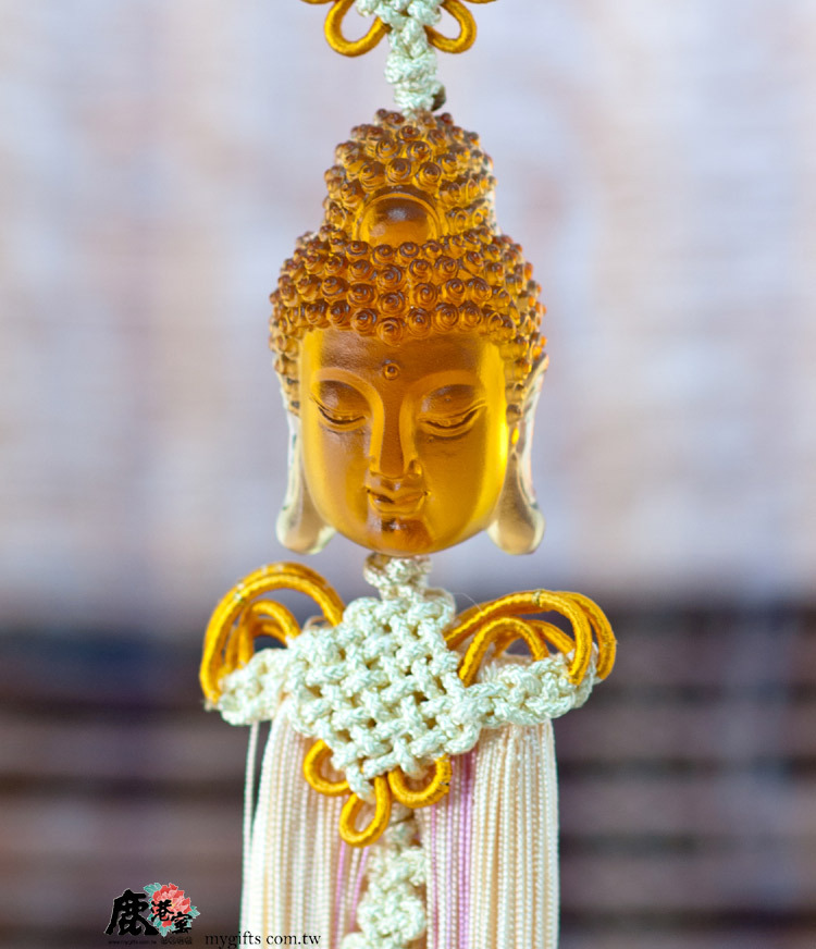 琉璃吊飾｜釋迦牟尼佛 平安守護招財納福 吉祥隨身飾品