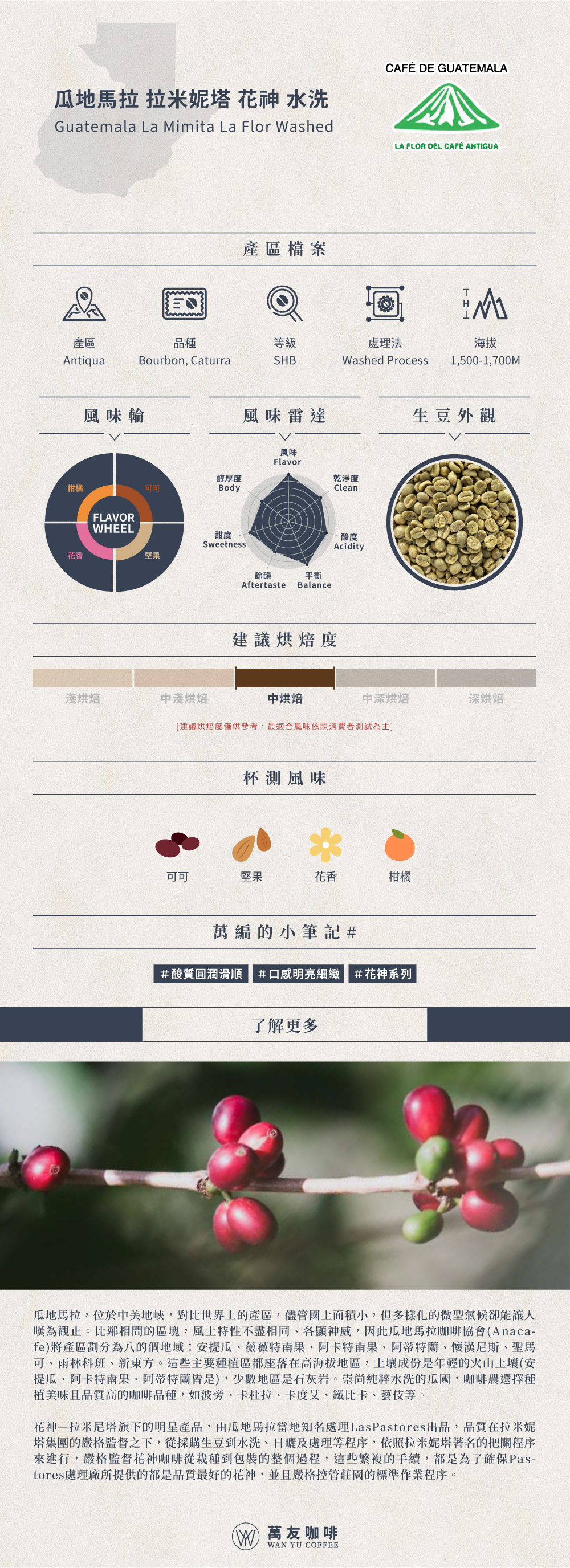 瓜地馬拉 拉米妮塔 花神 水洗