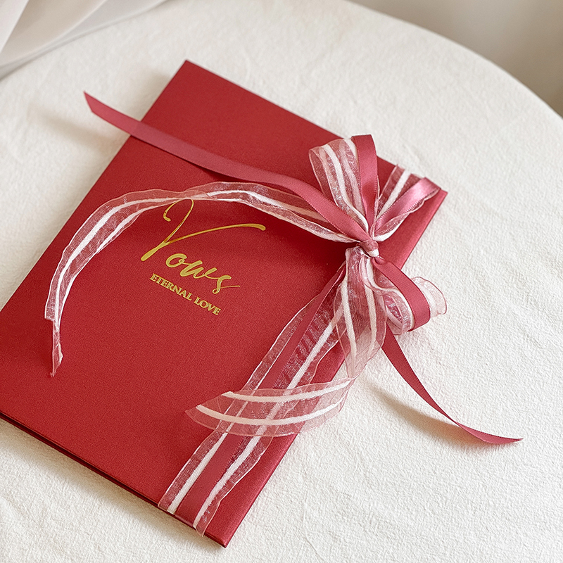 真摯的愛-英文燙金貼婚禮誓詞本(一組兩入)