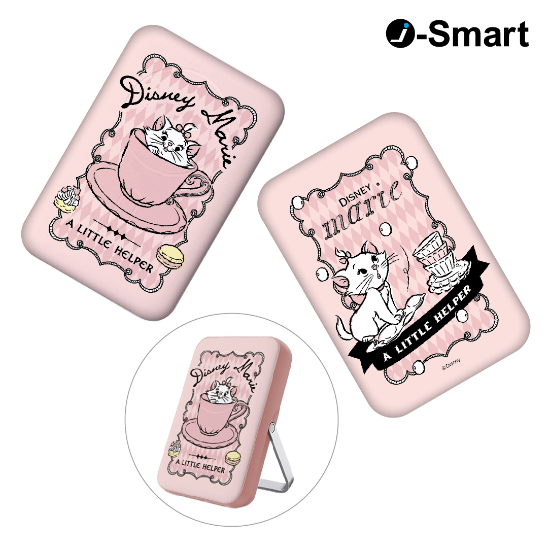 i-Smart-迪士尼系列3合1磁吸行動電源-富貴貓 Marie