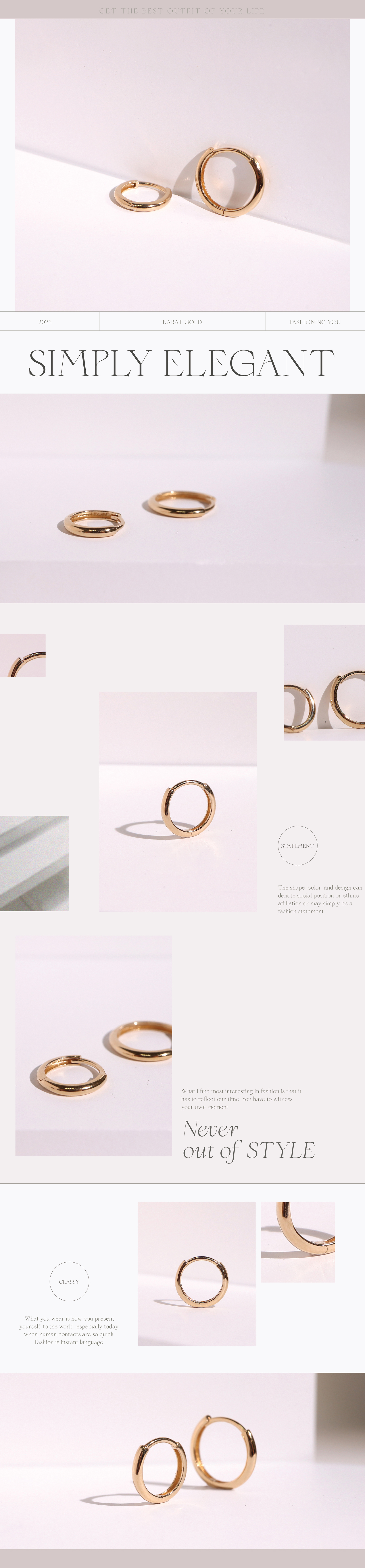 14K 細緻小圈耳環|Miestilo Jewelry設計師輕珠寶品牌|舒飾質感每一刻