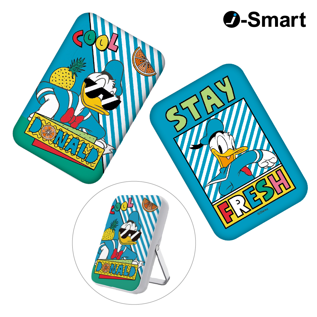 i-Smart-迪士尼系列3合1磁吸行動電源-唐老鴨 Donald Duck