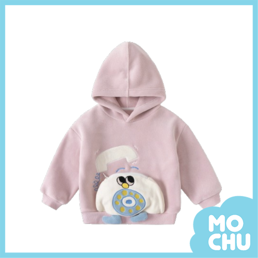 粉紅電話搖粒絨上衣