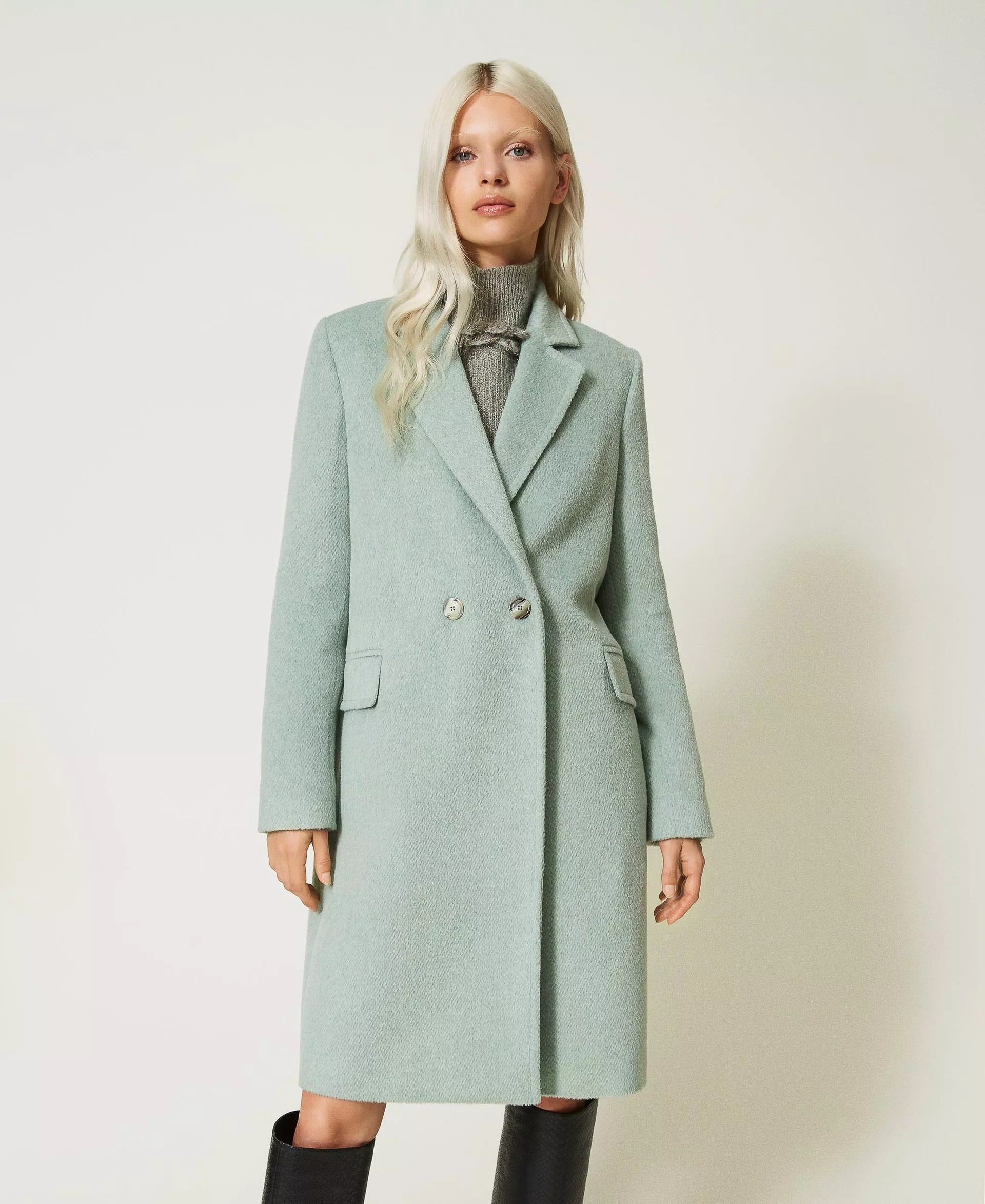 TWINSET 雙扣長大衣