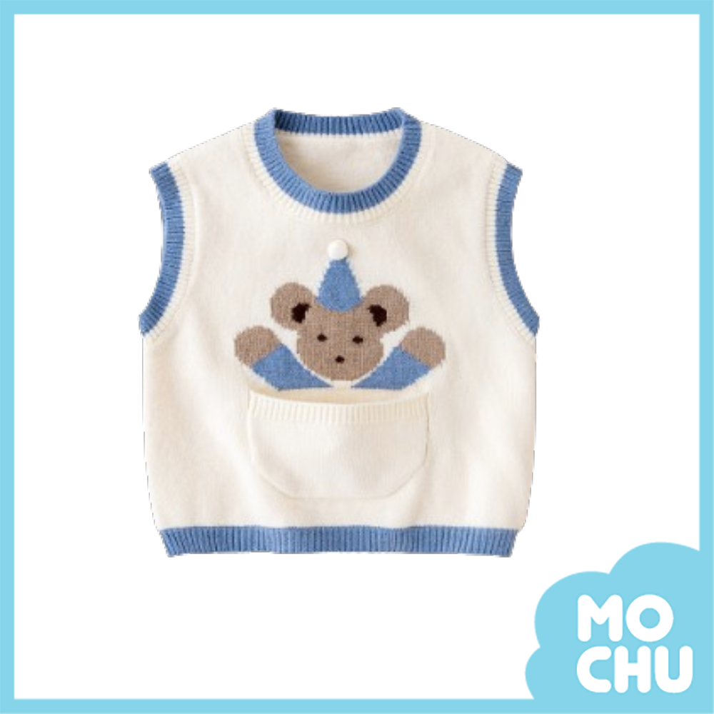 抱抱熊針織背心（二色）