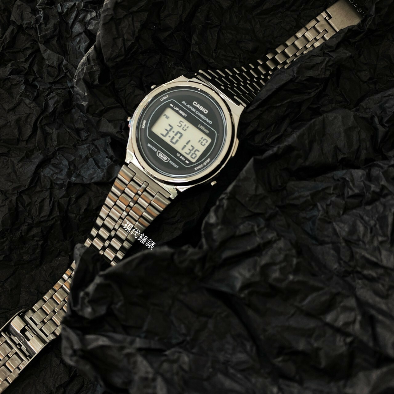 【CASIO 卡西歐】復古懷舊圓形電子錶 A171WEGG-1A 37.7mm 現代鐘錶