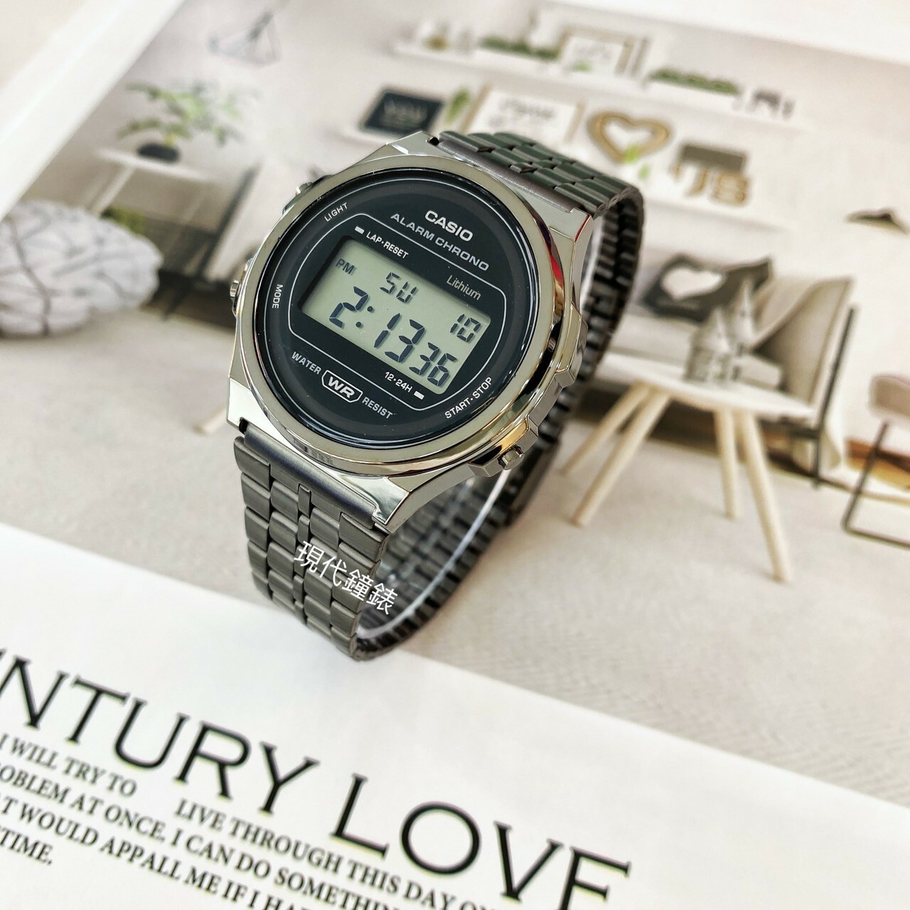 【CASIO 卡西歐】復古懷舊圓形電子錶 A171WEGG-1A 37.7mm 現代鐘錶