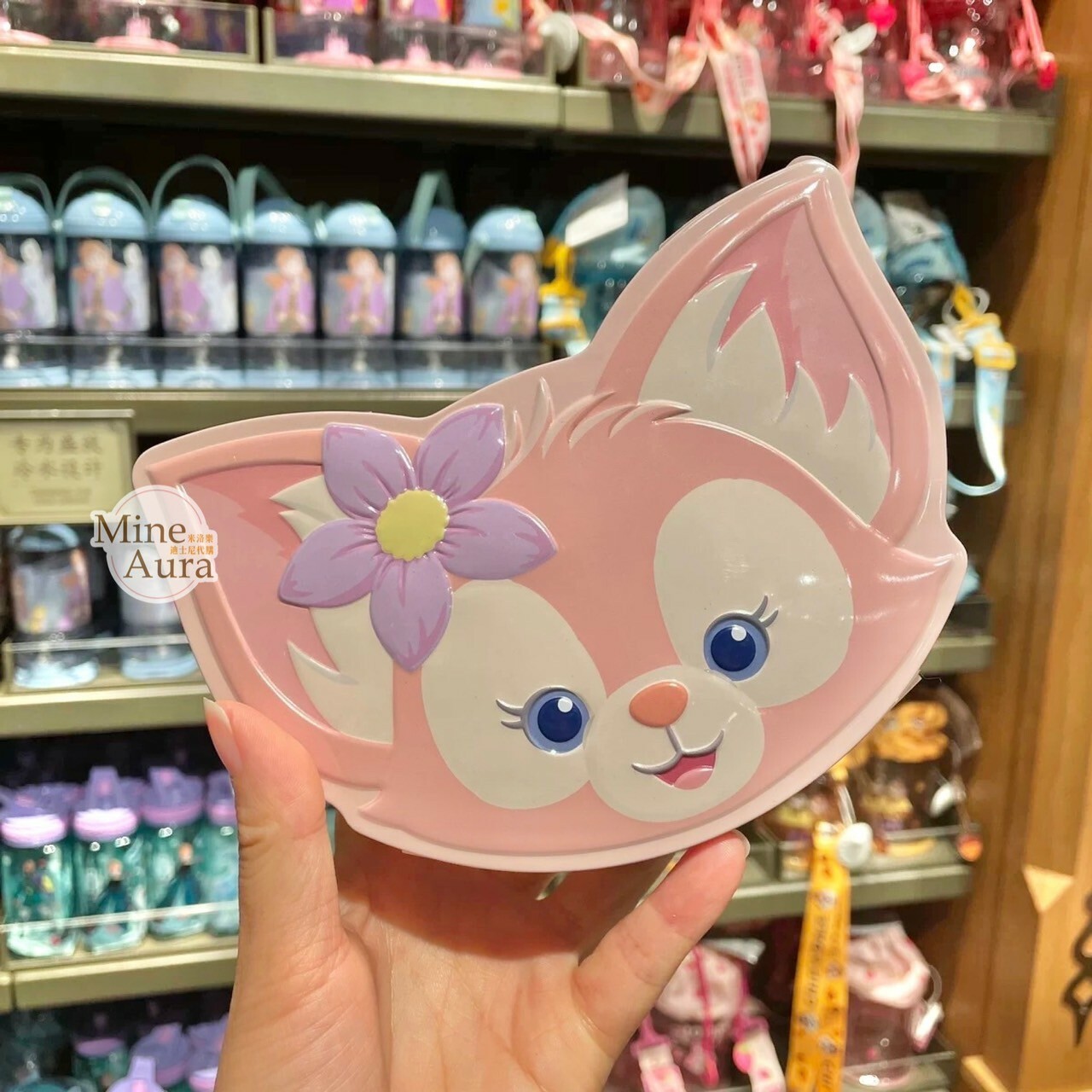 玲娜貝兒 Lina bell 大頭造型 鐵罐 鐵盒 (無附餅乾) -上海迪士尼樂園