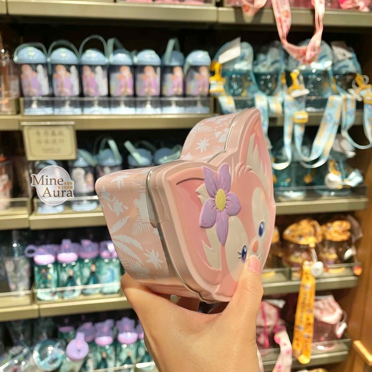 玲娜貝兒 Lina bell 大頭造型 鐵罐 鐵盒 (無附餅乾) -上海迪士尼樂園