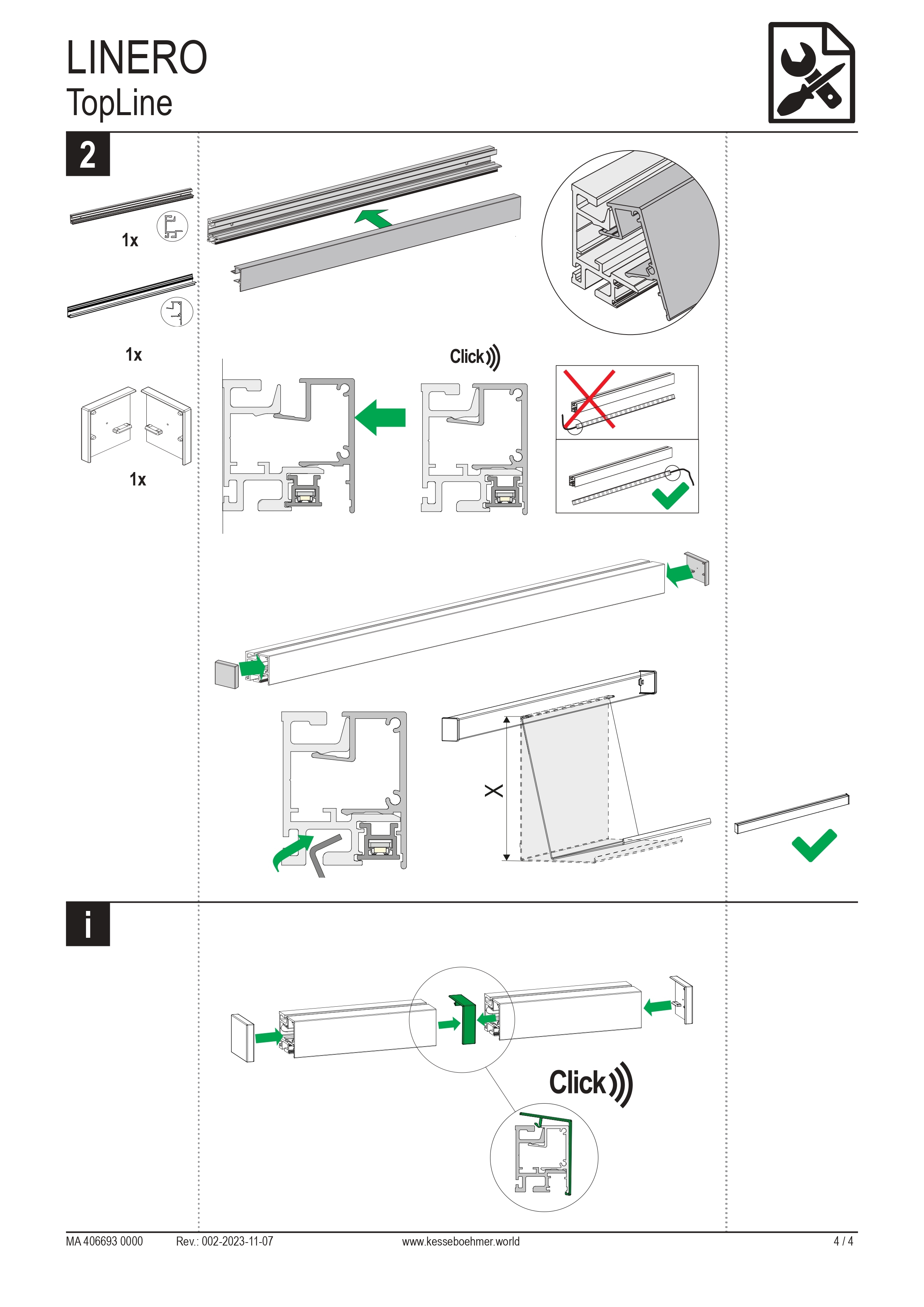 MosaiQ 廚房掛架 - 安裝說明 p2
