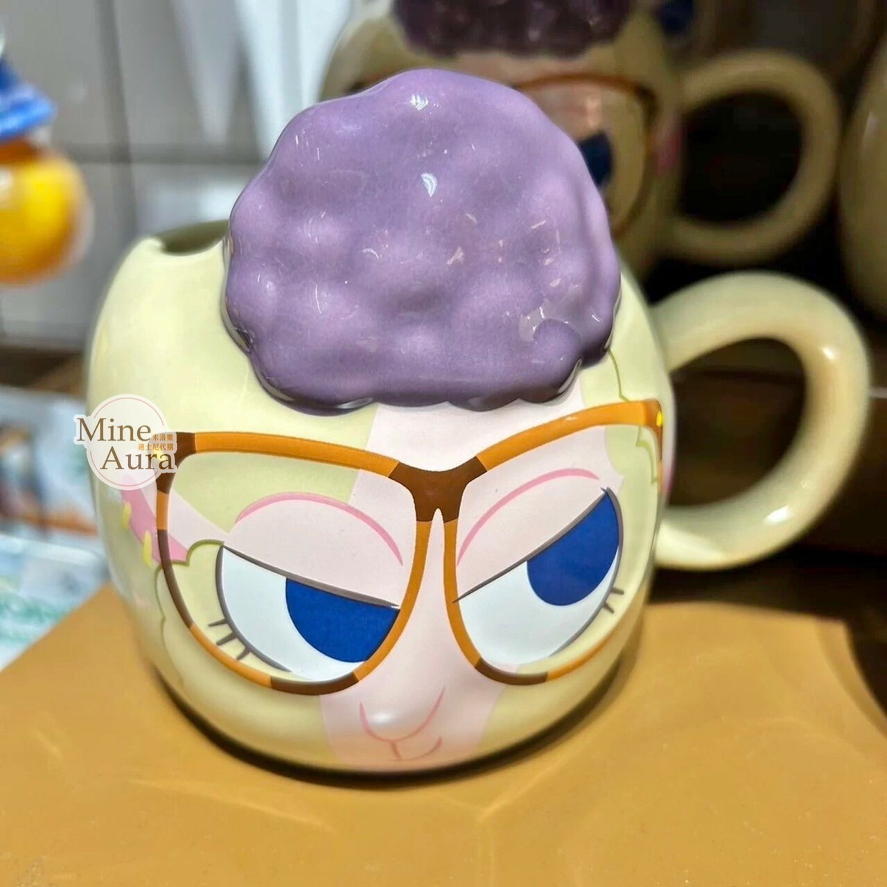 副市長 羊咩咩 Dawn Bellwether 立體大頭造型 陶瓷馬克杯 水杯 動物方城市 Zootopia -上海迪士尼樂園