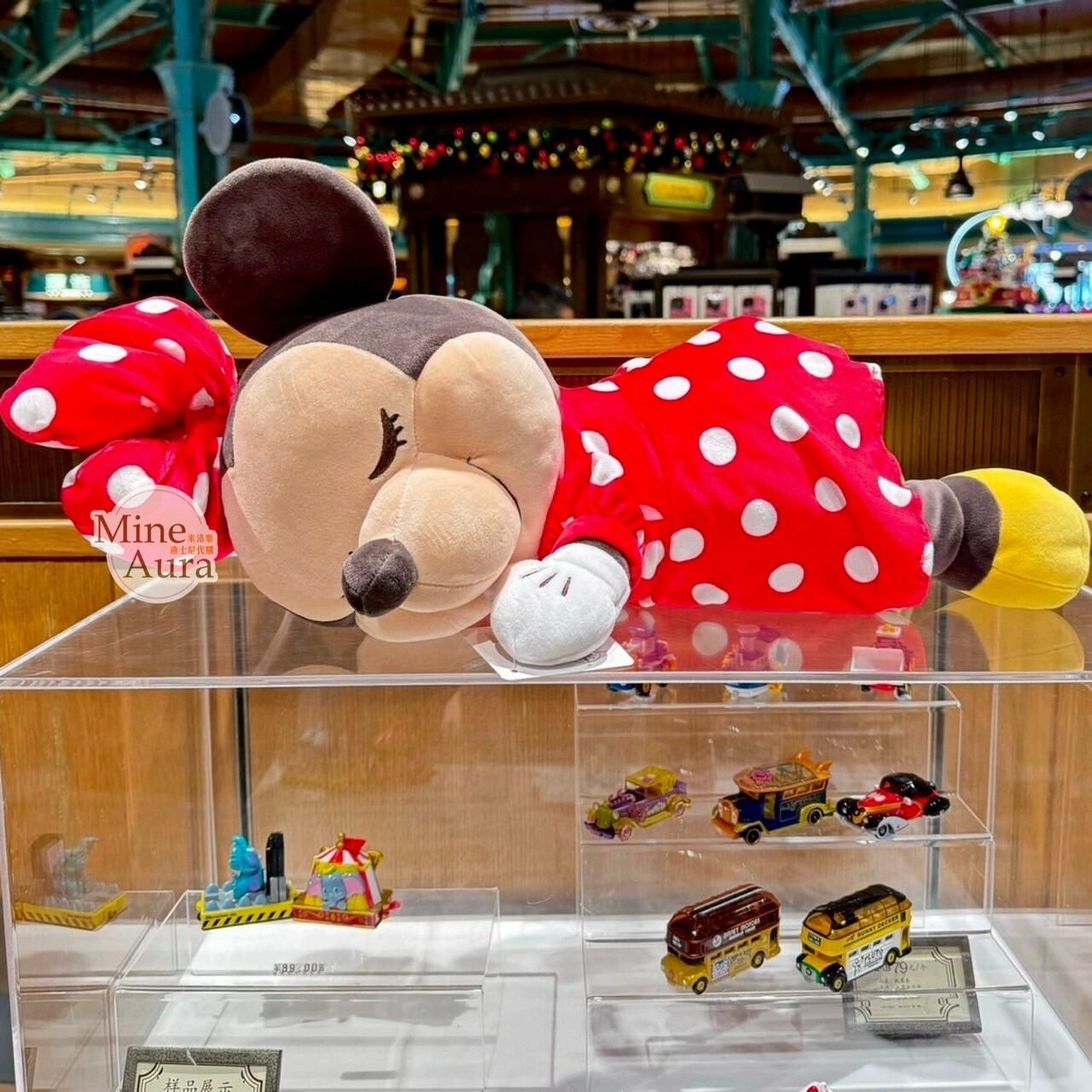 Q版 萌萌 米妮 Minnie 趴趴睡顏 睡姿 趴姿 娃娃 玩偶 -上海迪士尼樂園