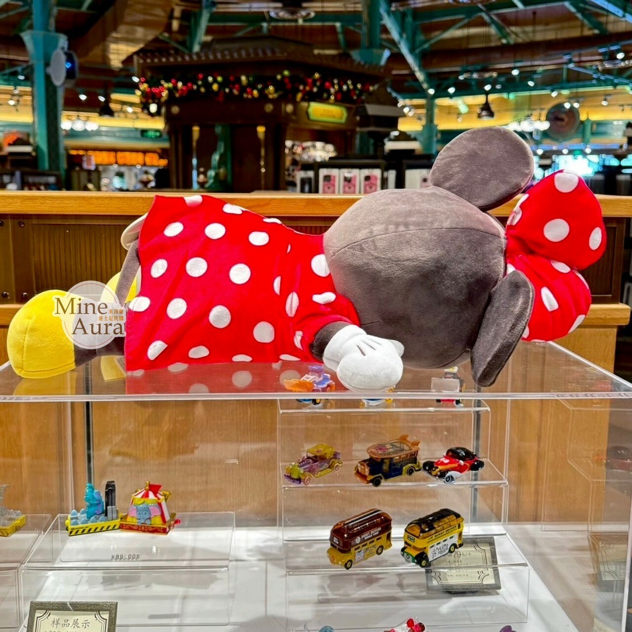 Q版 萌萌 米妮 Minnie 趴趴睡顏 睡姿 趴姿 娃娃 玩偶 -上海迪士尼樂園