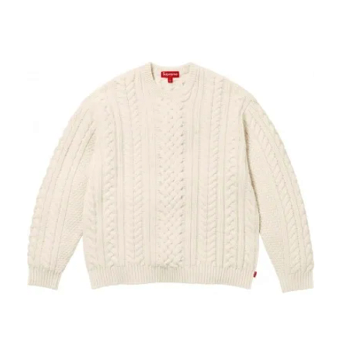 Supreme 23FW Appliqué Cable Knit Sweater | FLOMMARKET