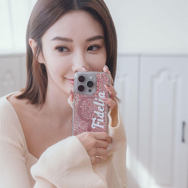 唯一的妳 玫瑰金貝拉殼 (MagSafe兼容) - (訂製名字) iPhone客製化手機殼