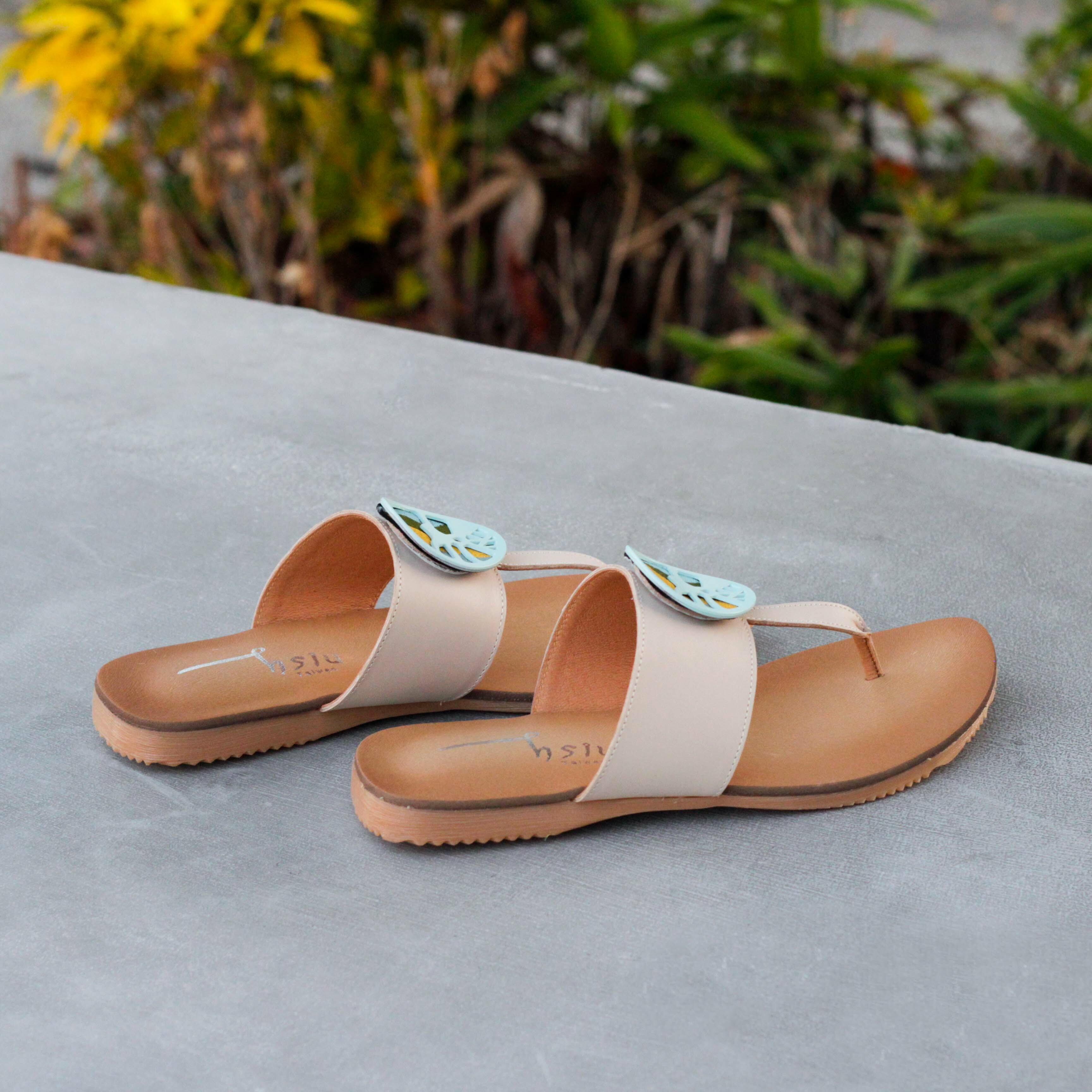 刺繡夾腳拖鞋｜春之光