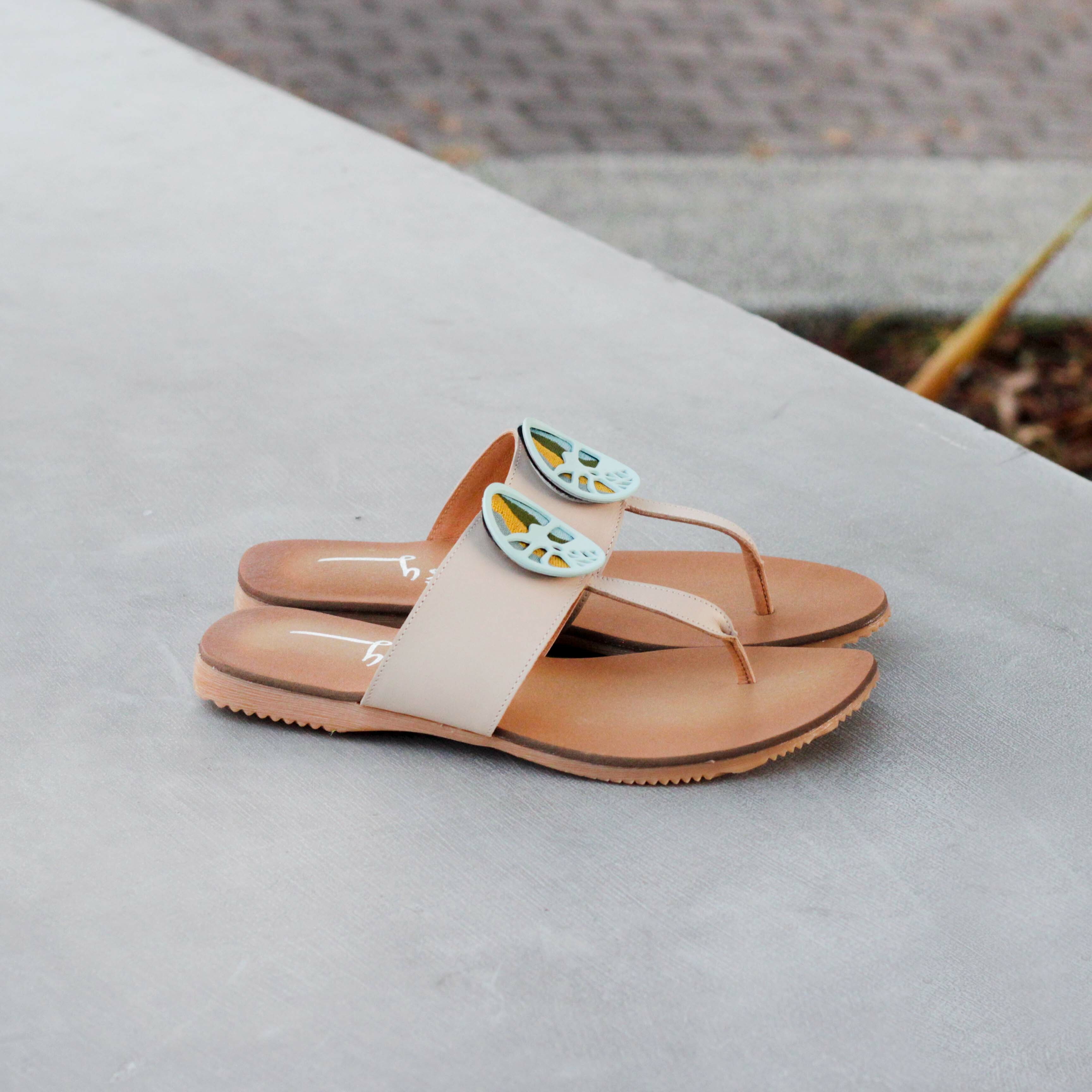 刺繡夾腳拖鞋｜春之光