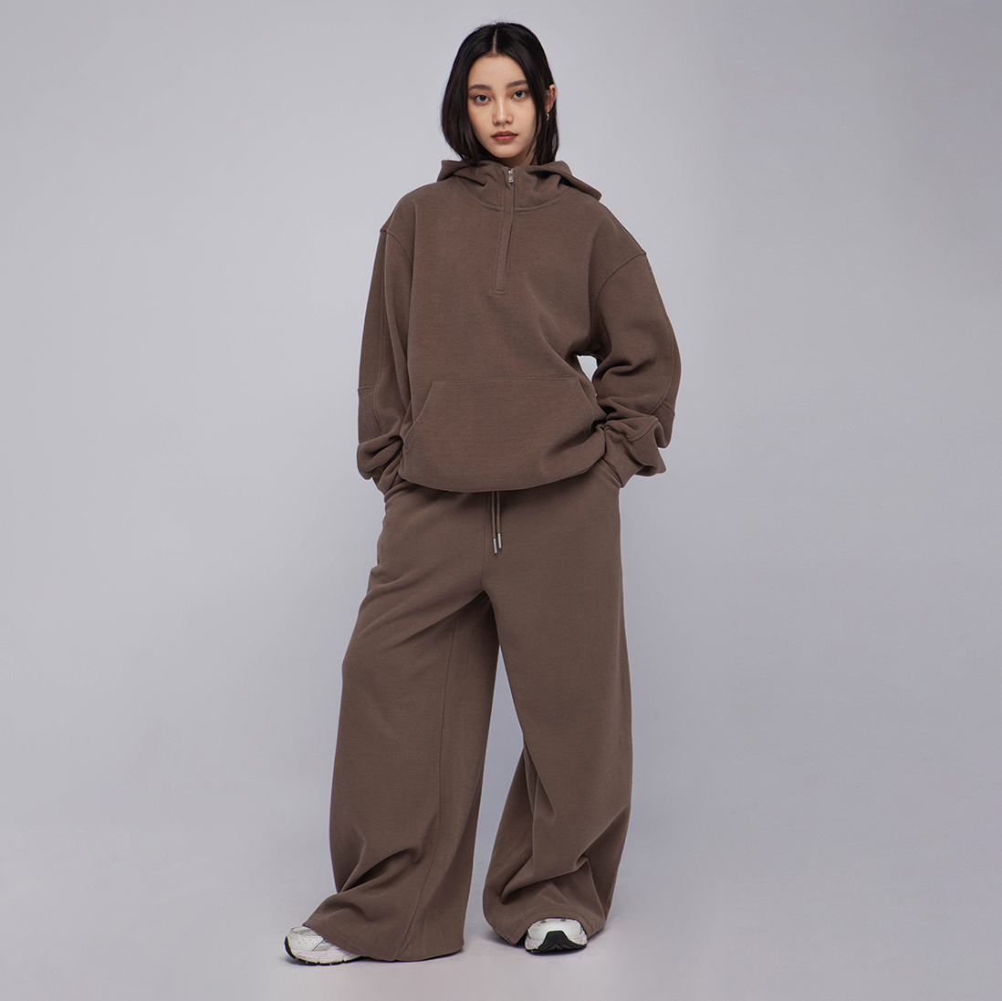 抽繩抓絨保暖長褲（-10%)