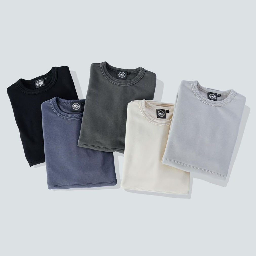 #139 極厚磅下擺圓弧口袋長T