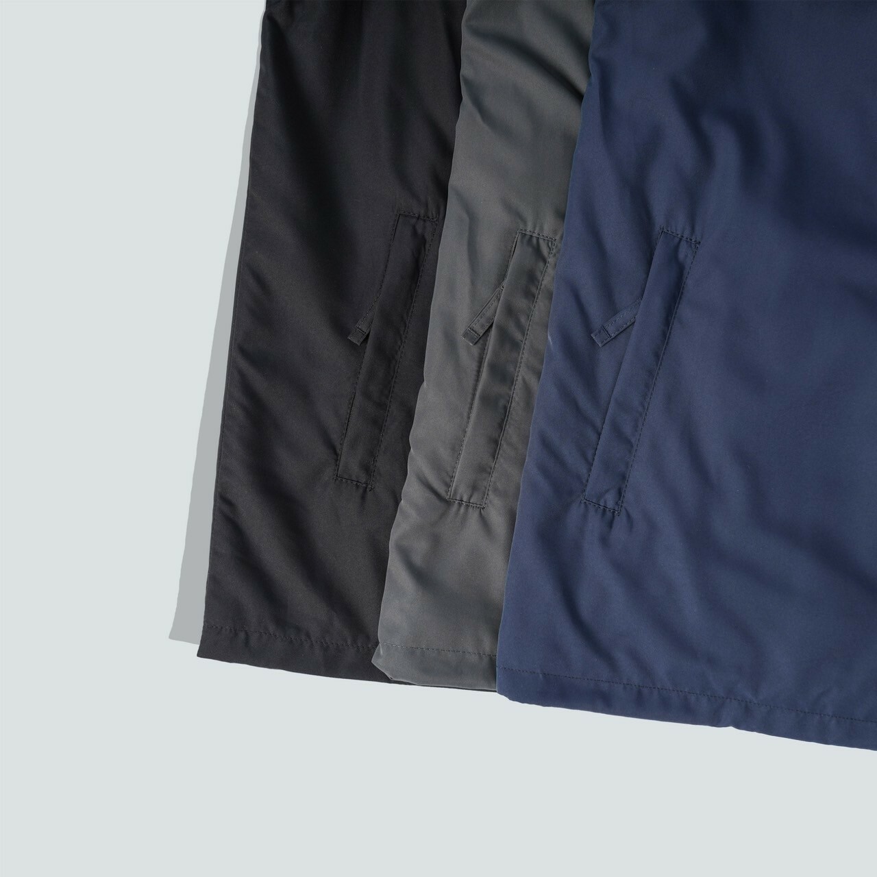 #1031 防潑水寬鬆教練外套口袋細節照