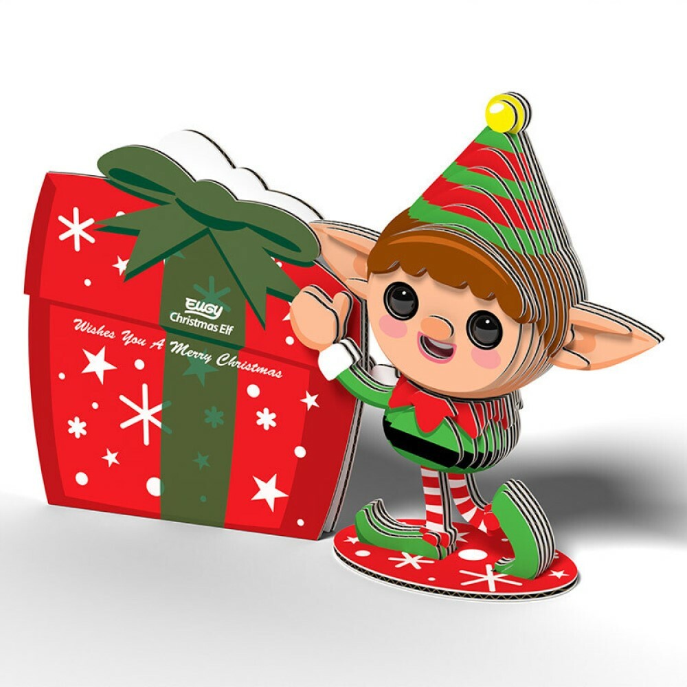EUGY 3D Cardboard Kit Set Model - 082 Christmas Elf