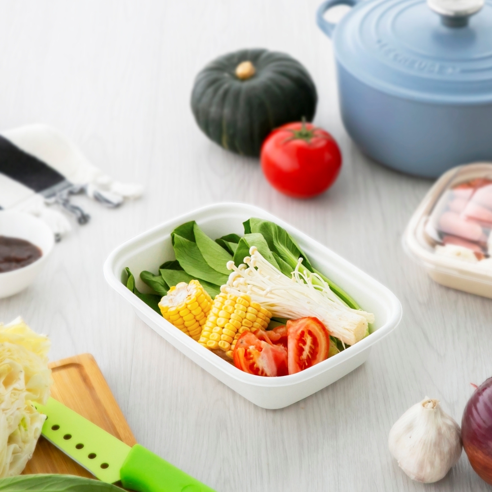 植纖餐盒-白色 1000ml 53號