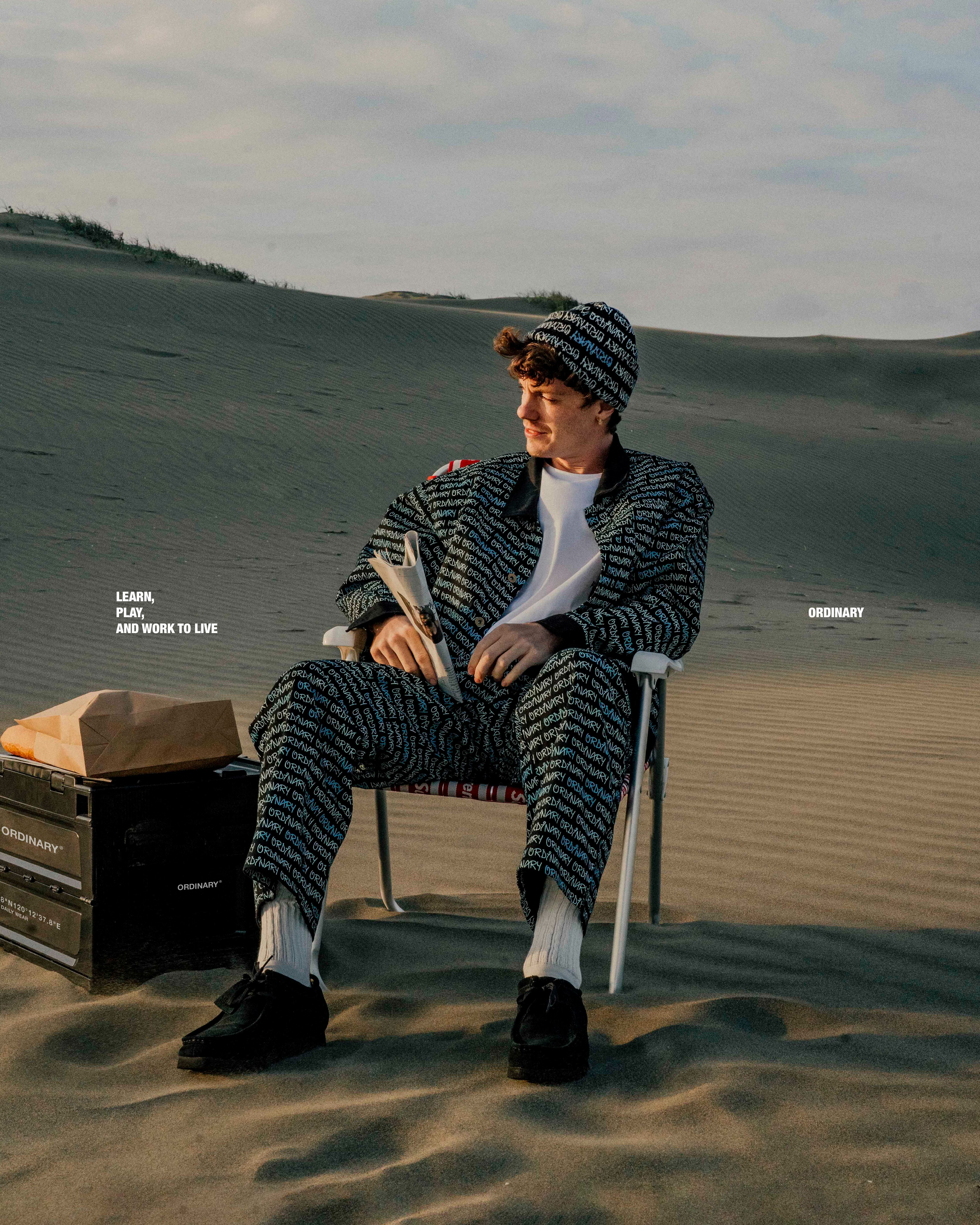 ORDINARY 斜紋滿版LOGO工作套裝 外套