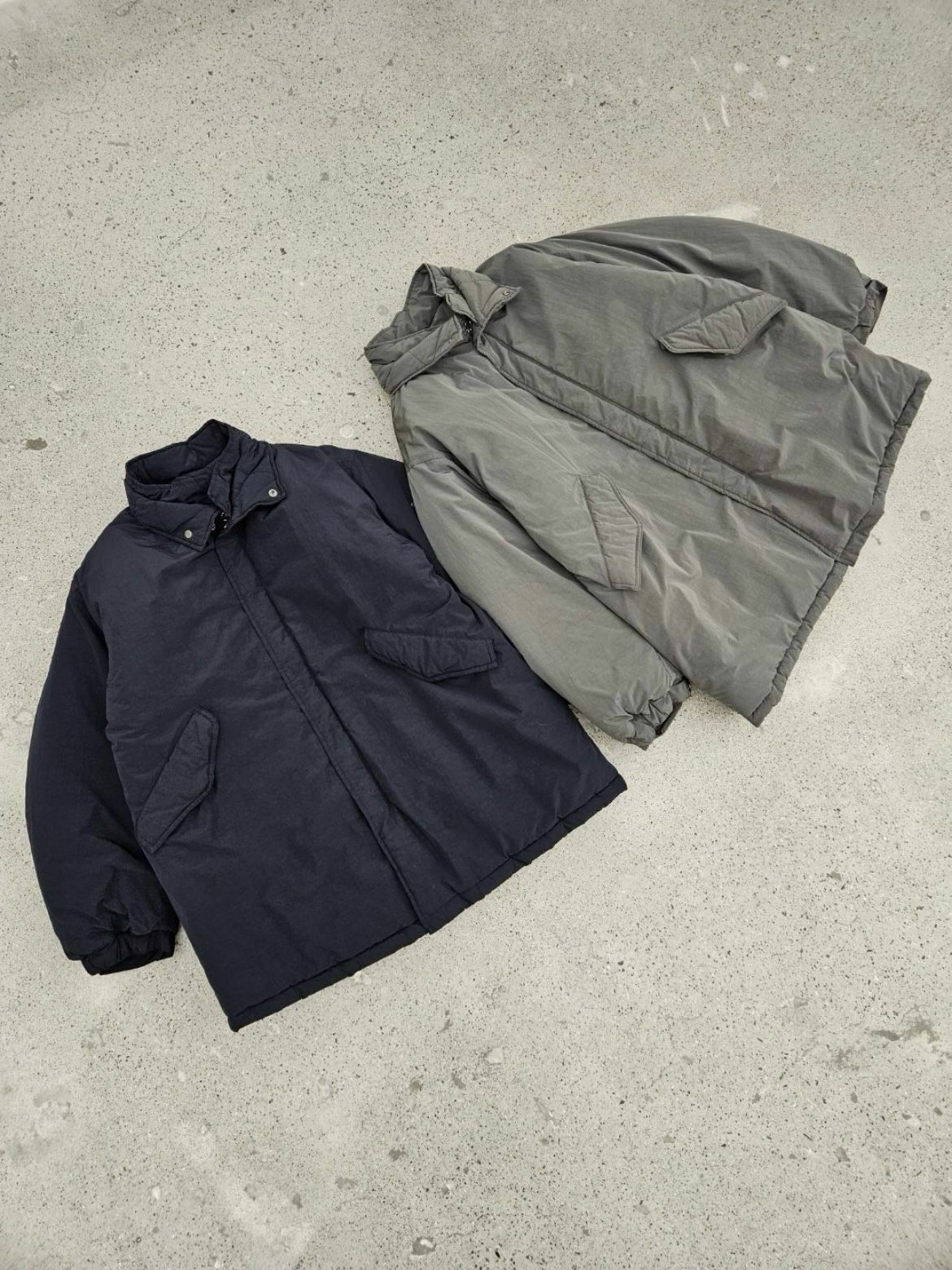 淨色雙企領拉鍊外套(薄夾棉) SPECTOR-046JK