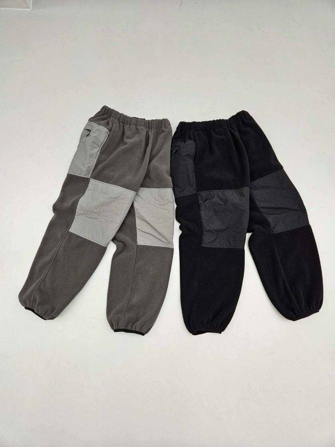 毛絨拼布束腳鬆身褲 SPECTOR-050P