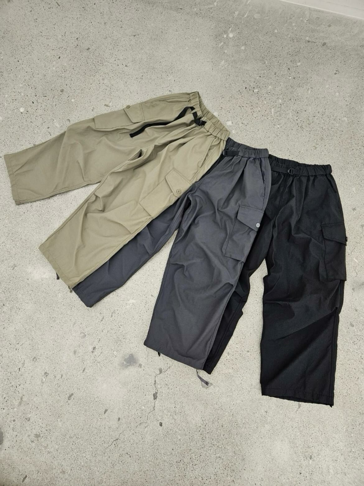 淨色工裝可束腳鬆身褲 SPECTOR-052P