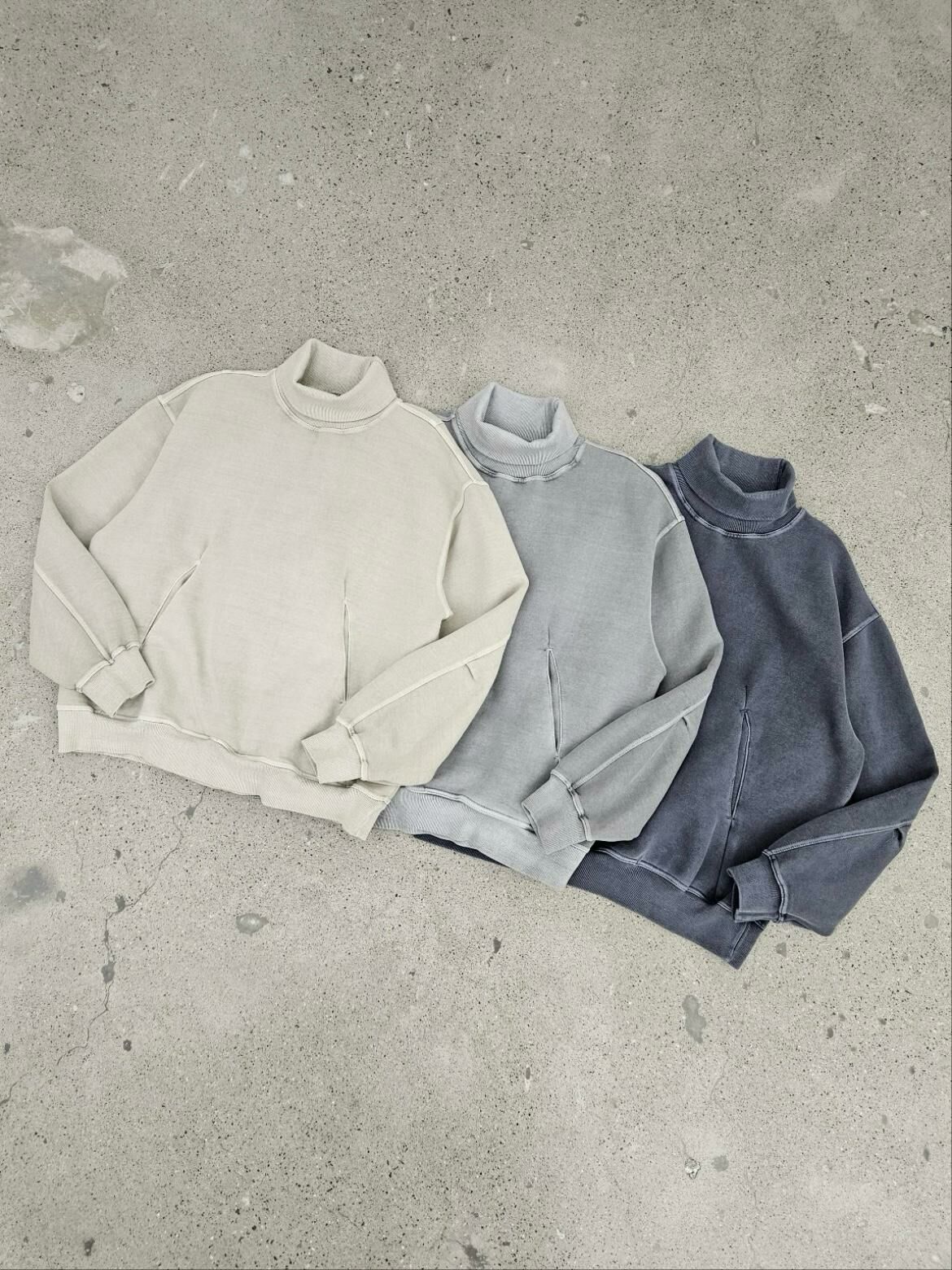 洗水淨色樽領衛衣(薄夾棉) SPECTOR-056T