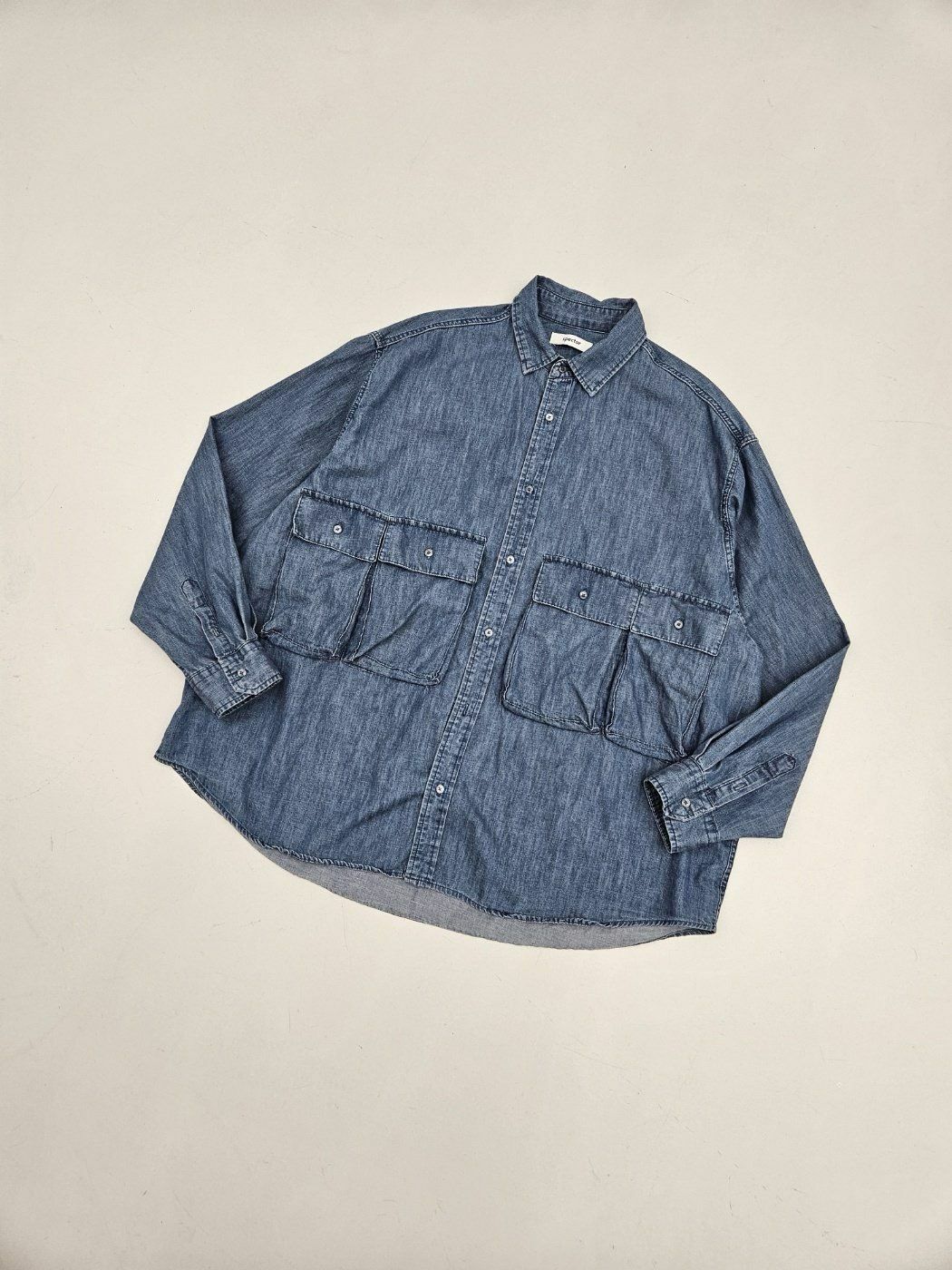 淨色牛仔長袖恤衫 SPECTOR-057S