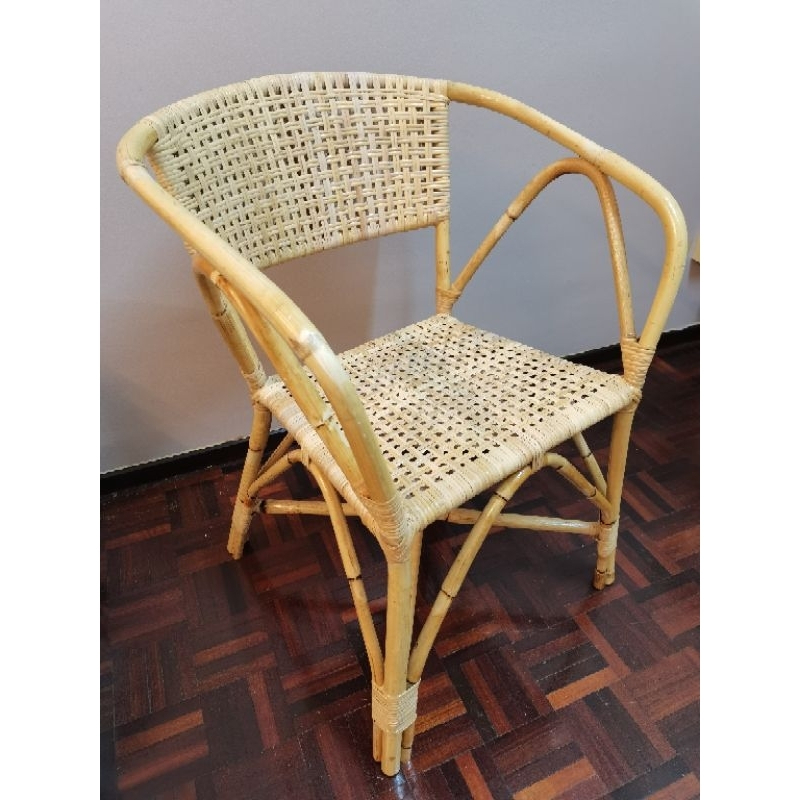 Natural Rattan Extra Large Vintage Arm chair