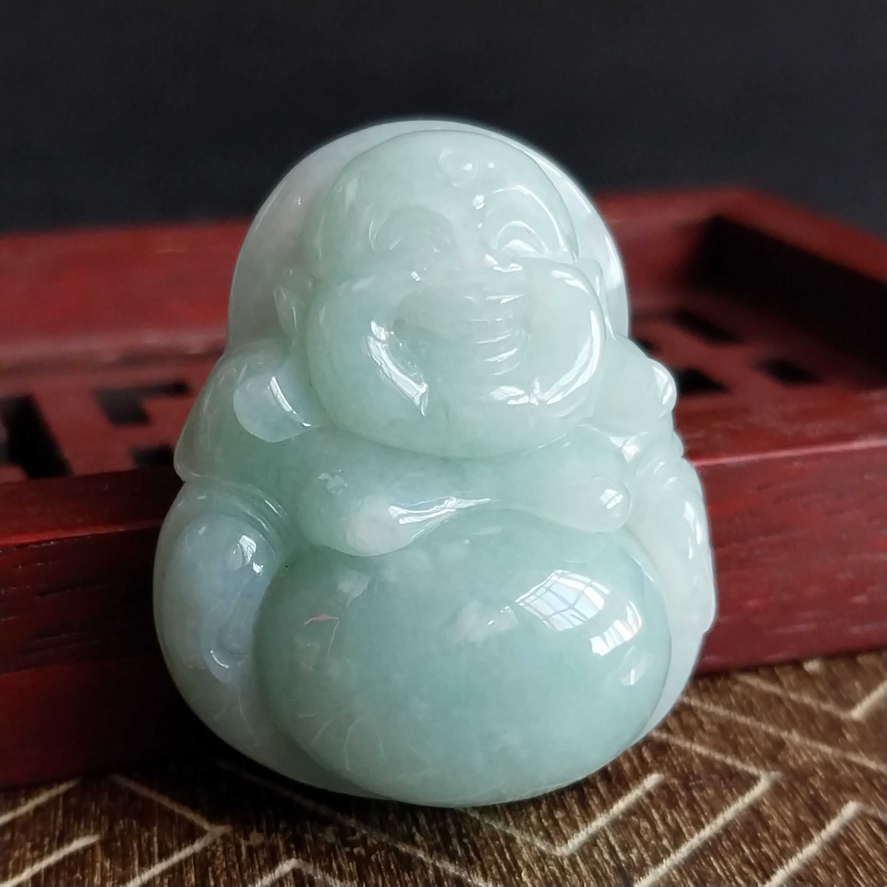 J2310 冰淺綠厚庄笑佛