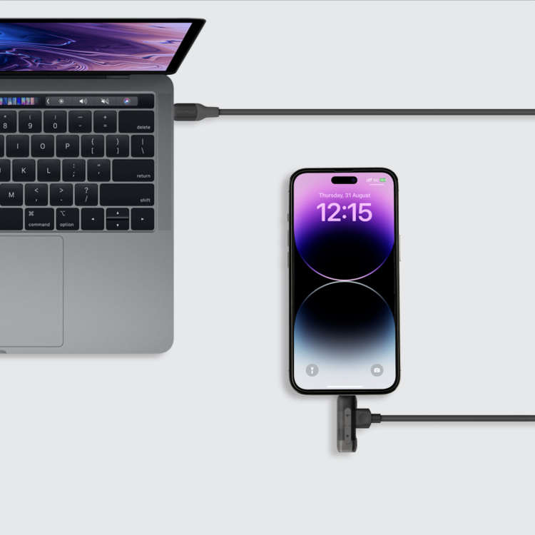1-Link Flow Duo 2合1 USB-C MFI認證充電線
